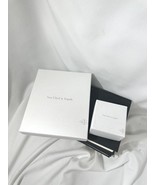 Authentic Van Cleef &amp; Arpels Jewelry Box White Case Outer Box Ring + Nec... - £55.14 GBP