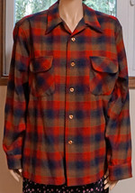 Vintage Pendleton Plaid Long Sleeve Shirt Made In Portland Large Tartan ... - £31.92 GBP