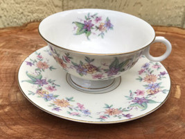 Vintage Theodore Haviland Springtime  Cup And Saucer Floral America - £9.78 GBP