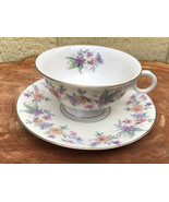 Vintage Theodore Haviland Springtime  Cup And Saucer Floral America - £9.73 GBP