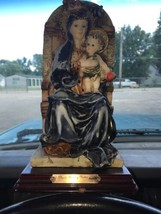 Beautiful Madonna and Child Sculpted Figure 9&quot; H Resin - $18.23