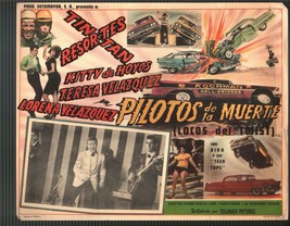 Pilotos de la muerte-Lobby Card-1962-Germán Valdés-Adalberto Martínez - £40.65 GBP