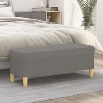 Bench Dark Gray 39.4&quot;x13.8&quot;x16.1&quot; Fabric - $140.49