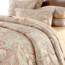 Luxury Paisley Bedding Design 800 Thread Count 100% Cotton 3Pcs Duvet Cover Set, - $168.99