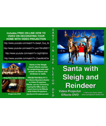Santa Sleigh and Reindeer - $19.95