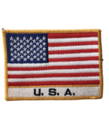 USA Patch American Flag Stars &amp; Stripes Applique 4 x 2-7/8&quot; United States - £8.47 GBP