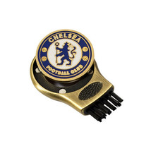 CHELSEA FC GRUVE CLEANER AND GOLF BALL MARKER. GROOVE CLEANING BRUSH - $24.80