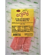 Enjoy Strawberry Sour Belts 2.5 Oz - $301.39 MXN