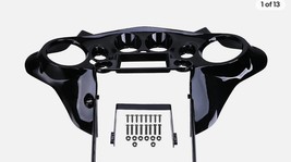 Glossy Black Double DIN Inner Batwing Fairing for Harley Touring 98-13 +... - $252.45