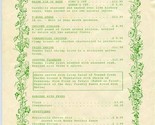 Terrace Dining Room at the River Terrace Menu Gatlinburg Tennessee 1990&#39;s - £14.07 GBP