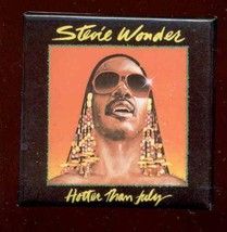Stevie Wonder  HOTTER THAN JULY Album cover Pinback 2 1/8&quot; - $9.99
