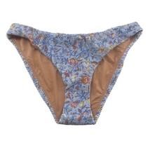 J Crew Scrunchie Hipster Bikini Bottoms Blue Afternoon Floral Size Med B... - $11.87