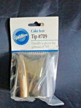 Wilton Cake Icer Tip 789 Smooth Or Ribbed Stripes Extra Wide Fits 16&quot;+ Bags NEW - £7.56 GBP