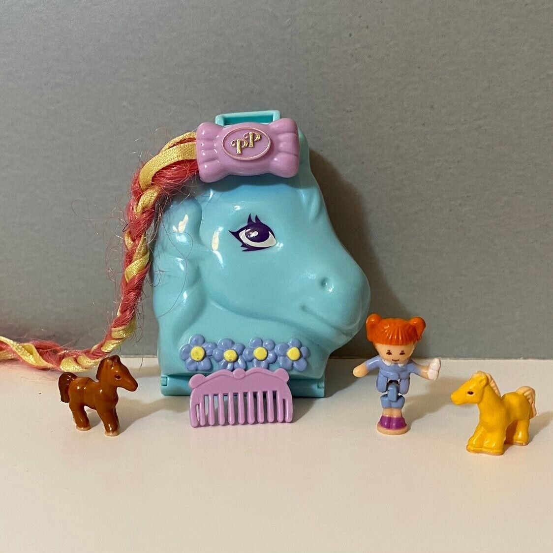 Primary image for Vintage Polly Pocket Bluebird 1995 Pony Sisters Playset