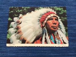 Vintage Postcard Unused American Indian Chief Headdress Dexter Press ~688A - $5.00