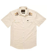 Howler Bros Men&#39;s Crosscut Deluxe Short Sleeve Shirt Off White Snap Butt... - $1,637.60 MXN