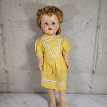 Ideal Saucy Walker Doll Hard Plastic Sleep Eyes Auburn Saran Wig Great Color - $96.99