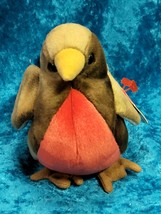 Early the Robin Ty Beanie Baby w/Tag Errors Retired Rare 1997 1998 Excel... - $56.83 MXN