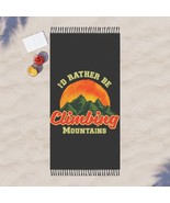 Bohemian Polyester Beach or Boulder Cloth: Vibrant &#39;I&#39;d Rather Be Climbi... - £50.88 GBP