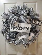 Love For Dogs, Puppies, Dogs, Everyday Wreath, Wreath, Farmhouse - £54.89 GBP