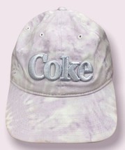 Coca Cola Coke Purple Tie Dye Baseball Dad Cap Hat One Size Adjustable - £10.09 GBP