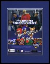 Sonic Heroes 2004 Sega PS2 XBox Framed 11x14 ORIGINAL Advertisement - £27.24 GBP
