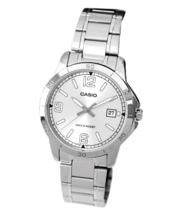 Casio Men Silver Metal Analogue Wrist Watch MTP-V004D-7B2 - £35.79 GBP