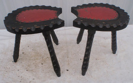 Set Of 3 Legged Milking Stool - £44.86 GBP