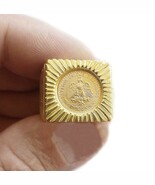 Men&#39;s Dos Pesos gold coin ring, Mexican gold coin ring, 2 pesos gold coi... - €1.146,33 EUR+