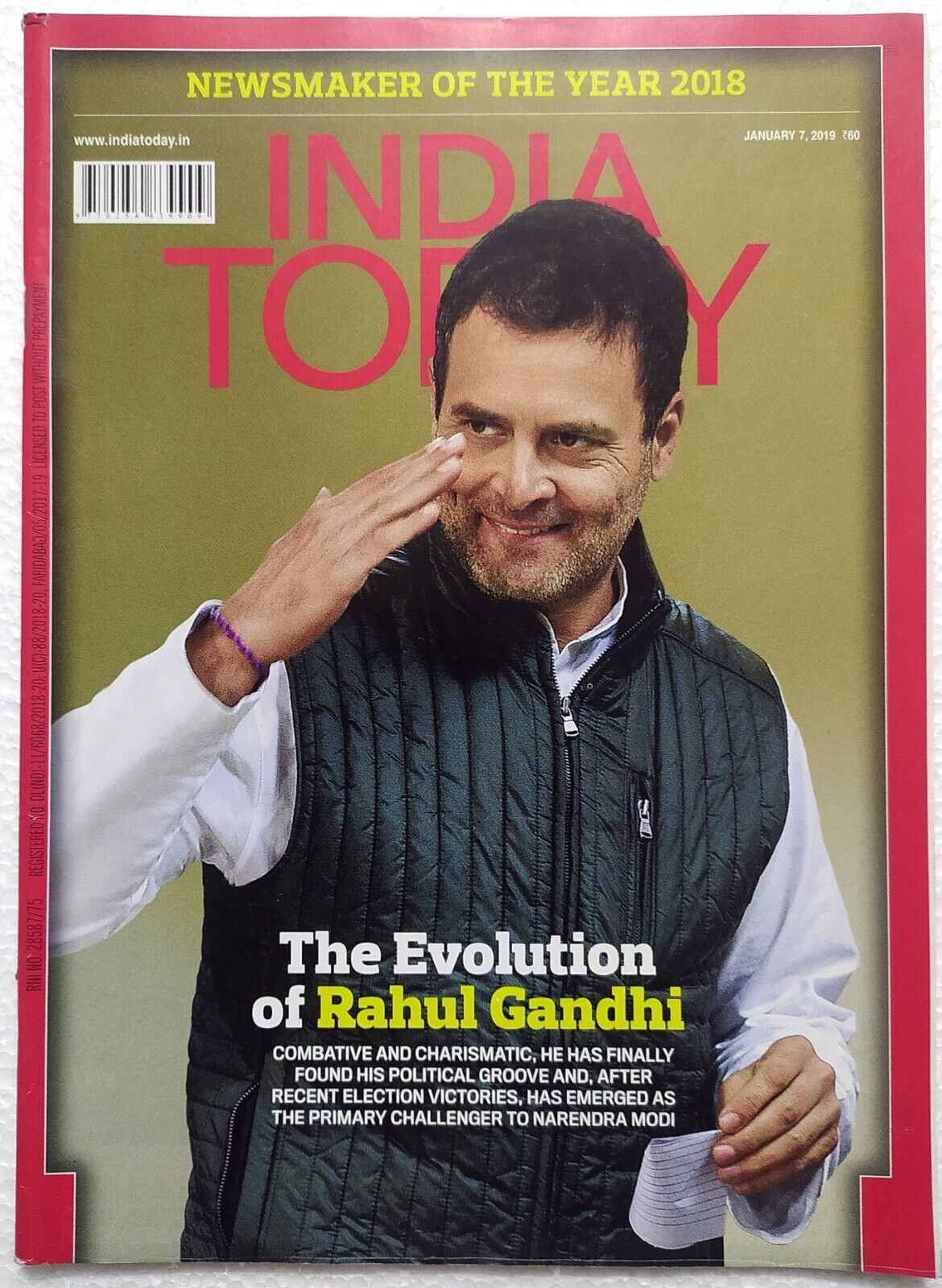 India Today 7 Jan 2019 Rahul Gandhi Narendra Modi Amit Shah Newwsmakers - $19.99