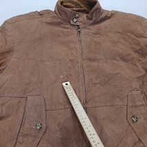 VTG Ash Creek Trading Mens L Insulated Bomber Jacket Brown Suede Genuine Leather image 3