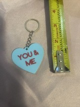Blue Valentine&#39;s Day Candy “You And Me” Keychain Gift. - $8.79