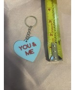 Blue Valentine&#39;s Day Candy “You And Me” Keychain Gift. - $8.79
