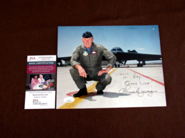 Chuck Yeager Speed Of Sound Pilot Signed Auto Vintage Stealth 10 X 8 Photo Jsa - £197.83 GBP