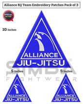 3 Pcs Alliance Bjj Patch Jiujitsu Gi Embroidery Patches Alliance Kimono ... - £24.37 GBP