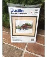 BUCILLA COUNTED CROSS STITCH &quot;WATERMILL&quot; 49522  11X14 - $25.75
