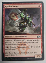 MTG Magic The Gathering Card Goblin BanneretCreature Goblin Soldier Red GRN - $4.80