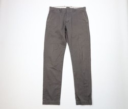 J Crew Mens Size 32x34 Distressed 484 Slim Fit Stretch Chino Pants Dark Gray - £31.10 GBP