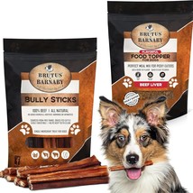 Beef Liver Food Topper + Bully Sticks Treats For Dogs - $41.99