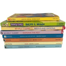 Lot of 8 Beverly Cleary  Books Young Readers Ramona, Ralph S Mouse Paper... - £7.02 GBP