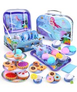 36Pcs Tea Set For Little Girls,Girl Toys Age 3 4 5 6 Years Old,Birthday ... - £32.72 GBP