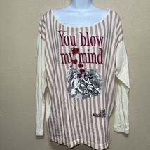 Love Moschino Long Sleeve &quot; You Blow My Mind&quot; Shirt Sz 6 New - £103.14 GBP