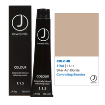 J Beverly Hills COLOUR Botanically Infused Hair Color Cream  - 11AA 11.11 Silver