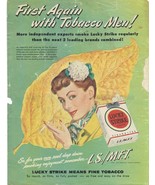 1948 Lucky Strike Print Ad Cigarettes 8.5&quot; x 11&quot; - $376.97 MXN