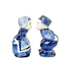 Delft Blue Kissing Dutch Girl Boy Salt Pepper Set - £11.76 GBP