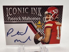 Patrick Mahomes 2017 Rookie Iconic Ink Autograph Facimilie Chiefs Football Card - £7.19 GBP