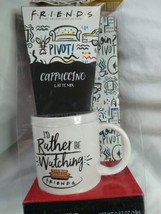 FRIENDS Coffee Mug Set w/Cappuccino Latte Mix I&#39;d Rather Be Watching NEW... - £9.28 GBP