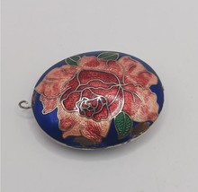 Cloisonne Pendant Vintage Double Sided - $30.00