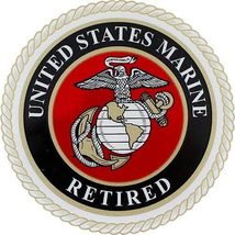 United States Marine Corps Retired Clear Decal - $8.99