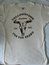 Yellowstone TV Show Cattle Skull For The Brand Licensed Women&#39;s T-Shirt - £14.27 GBP